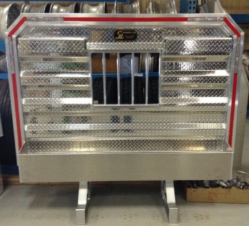 Deluxe Cab Rack, 2 LCR, Full Tray & Bar Window