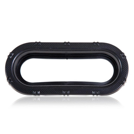 6" Oval Low Profile Black Vinyl Grommet for M63350