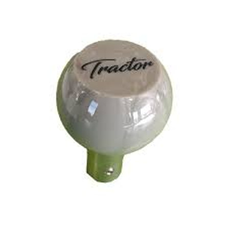Pearl White FlatTop Tractor Brake Knob V2