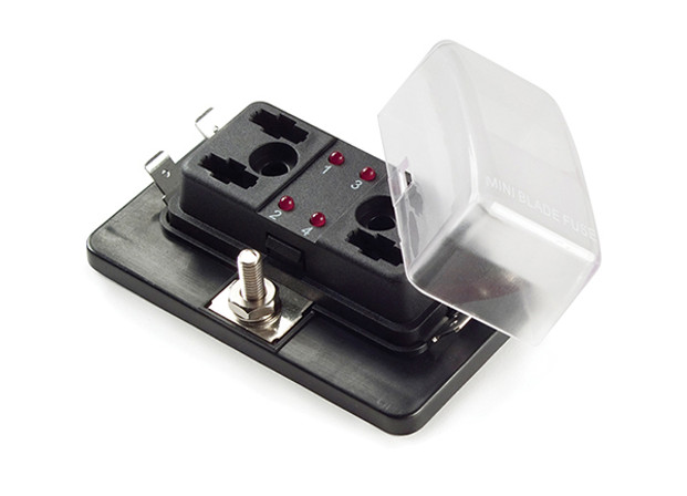 LED FUSE PANEL, MINI/ATM, 4 SLOT & COVER LED FUSE PANEL, MINI/ATM, 4 SLOT & COVER
