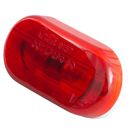 Red Oval Clr/Mkr Lamp..Duramold 2-Bulb Oval, Pigta Red Oval Clr/Mkr Lamp..Duramold 2-Bulb Oval, Pigta