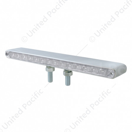 28 LED 12" Double Face Light Bar - Amber & Red LED/Clear Lens