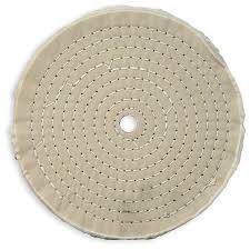 White Cotton Muslin 3/8" Stitching 30 Ply 8"