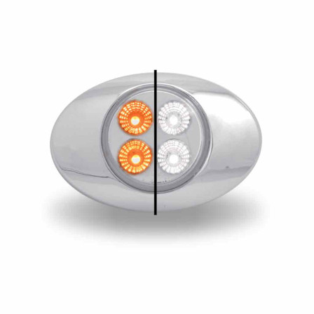 Amber Marker to White Auxiliary Generation 2 LED Light - 4 Diodes Amber Marker to White Auxiliary Generation 2 LED Light - 4 Diodes