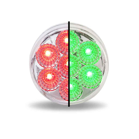 2.5" Red Marker to Green Auxiliary Round LED LIght