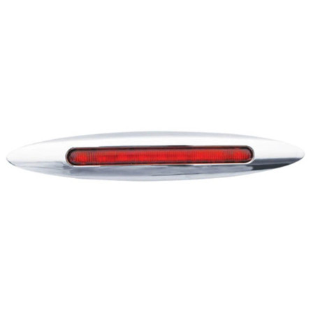 6″ Red Auxiliary Slim Flatline LED Light – 9 Diodes
