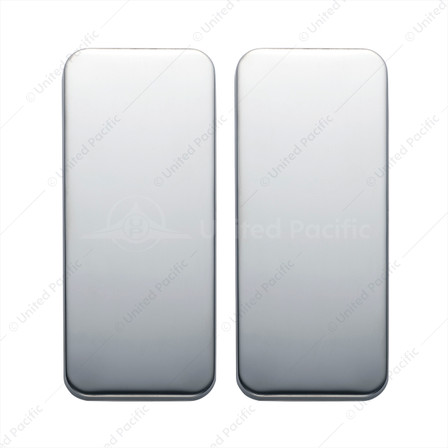 Peterbilt Stainless Vent Door Cover - Plain (Card of 2)