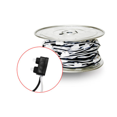 2 PRONG MALE WIRE HARNESS WITH 6" SPACING - 100 FT. SPOOL