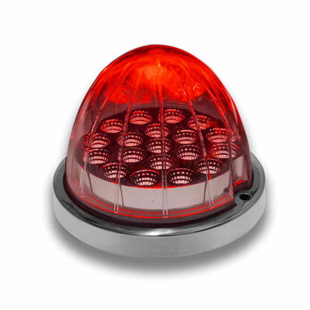 Clear Red Clearance & Marker Watermelon LED Light - 19 Diodes Clear Red Clearance & Marker Watermelon LED Light - 19 Diodes
