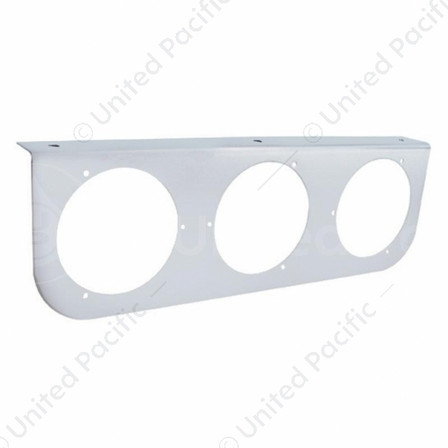 Stainless Light Bracket With Three 4" Light Cutout