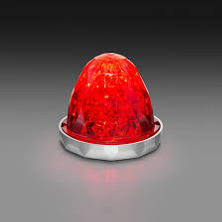 FULL SIZE WATERMELON RED LEDS / RED LENS JEWEL SER
