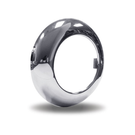 2 1/2" CHROME PLASTIC "LOCK ON" BEZEL