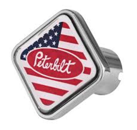 Peterbilt Logo Square Knob US Flag