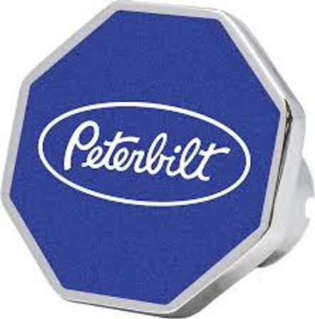 Peterbilt Logo Octagon Knob Blue 647