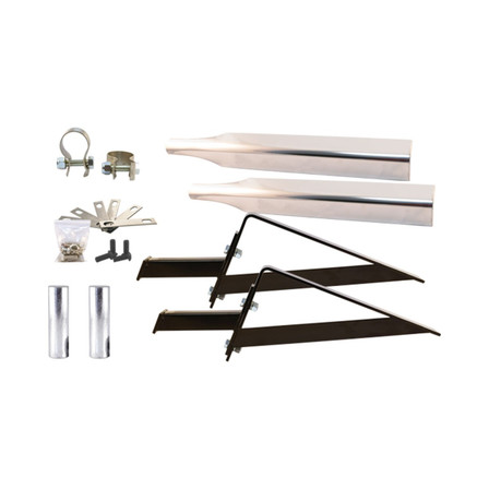 STAINLESS STEEL HALF FENDER MOUNTING KIT WITH SWIVEL UNDERMOUNTS (12 GA. | THREADED POST MOUNT) STAINLESS STEEL HALF FENDER MOUNTING KIT WITH SWIVEL UNDERMOUNTS (12 GA. | THREADED POST MOUNT)