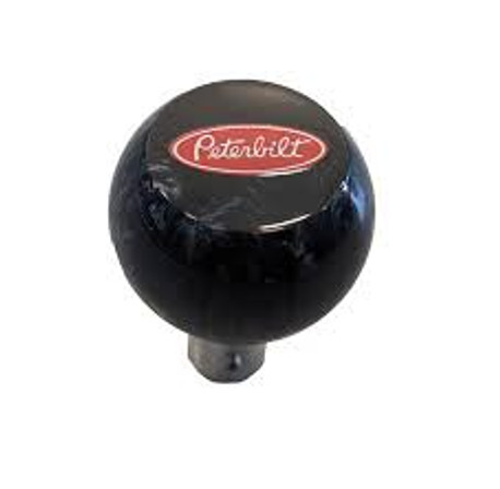 Black Pearl Peterbilt Image FlatTop Brake Knob