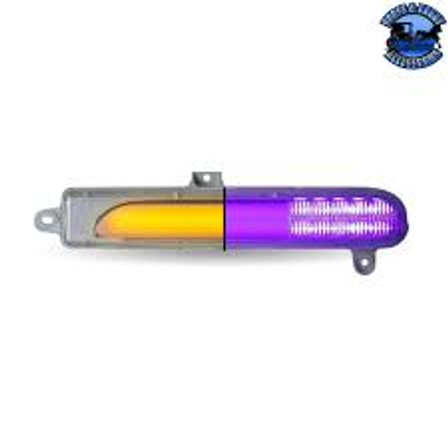 PET 389 Dual AMB/PURPLE Turn Sig & Marker Pass Sid