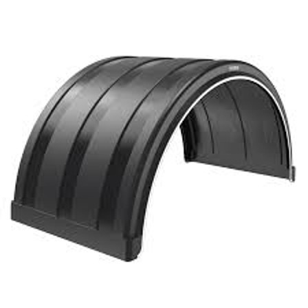 75" Poly Single Axle Fender - Black