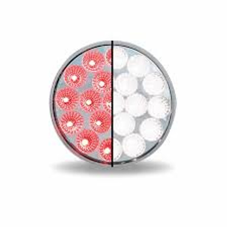 4" RED STOP, TURN & TAIL TO WHITE BACK UP ROUND LED LIGHT - 19 DIODES 4" RED STOP, TURN & TAIL TO WHITE BACK UP ROUND LED LIGHT - 19 DIODES