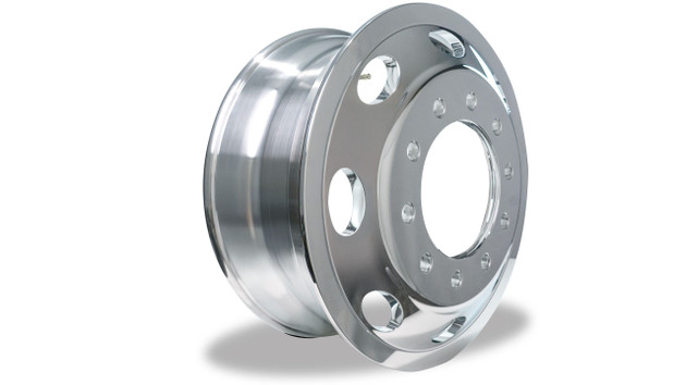 22.5″ HUB PILOT POLISHED ALUMINUM WHEEL – PETERBILT STYLE