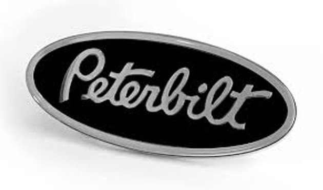 Peterbuilt Oval Emblem Chrome/Black