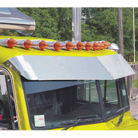 Peterbilt 15" Drop Visor for Low Roof Models V Shaped