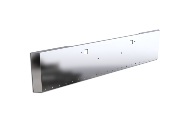Peterbilt 389 20" Miter End Bumper w/ 22 .75" Light Holes and Tow Holes