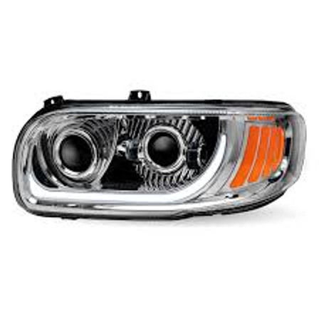 Pete 389 LED Headlight Chrome Driver Side