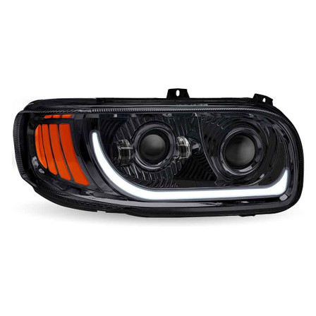 Pete 389 Led Headlights Black Passenger Side