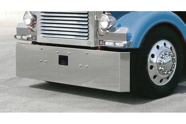 Peterbilt 379 Classic Style 18" Miter End Bumper w/ Tow Hole