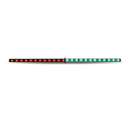 17" Red Marker to Green Auxiliary Undermount Dual LED Light - 24 Diodes
