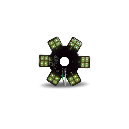 5" GREEN AUXILIARY STAR LED LIGHT FOR 13" & 15" DONALDSON/VORTOX AIR CLEANERS - 24 DIODES 5" GREEN AUXILIARY STAR LED LIGHT FOR 13" & 15" DONALDSON/VORTOX AIR CLEANERS - 24 DIODES