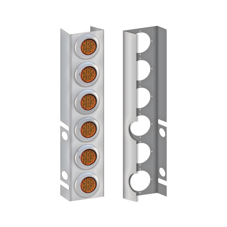 PET. 13" / 15" FRONT AIR CLEANER KIT - 12 2" LEDS