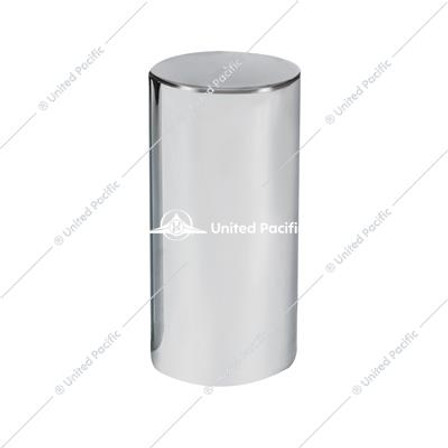 33mm X 4-1/4" Chrome Plastic Tall Cylinder Nut Cover - Thread-On (Bulk) 33mm X 4-1/4" Chrome Plastic Tall Cylinder Nut Cover - Thread-On (Bulk)