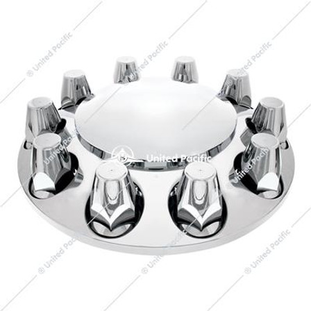 Chrome Dome Front Axle Cover With 33mm Nut Cover - Thread-On