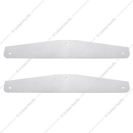 4" X 24" Chrome Standard Bottom Mud Flap Plate - Bolt Thru (Card of 2) 4" X 24" Chrome Standard Bottom Mud Flap Plate - Bolt Thru (Card of 2)