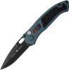 Buck 898 Impact AUTO Folding Knife - 3.125" S30V Black Cerakote Drop Point, Blue Titanium Cerakote Coated Aluminum Handles - 12260