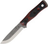 TOPS Knives BOB Brothers of Bushcraft Fieldcraft Fixed - 4.75" 154CM Blade, Black and Red G10 Handles, Kydex Sheath - BROS-154-RB