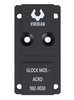 Viridian RFX45 Glock MOS to RFX45 Adapter Plate - Converts Glock MOS Pattern to Fit The RFX45 /ACRO, Black