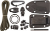 ESEE Knives Candiru EDC Fixed Blade - 2" 1095 Carbon Blade, Desert Tan Powder Coat, Black Molded Sheath with Clip Plate Attachment and Survival Kit