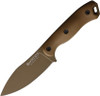 KA-BAR Becker BK19 Nessmuk Fixed Blade Knife - 4.312" 1095 Tan Nessmuk Blade, Tan Ultramid Handles, Polymer Sheath