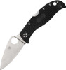 Spyderco LeafJumper Folding Knife - 3.09" VG10 Satin Leaf Shaped Serrated Blade, Black FRN Handles - C262SBK