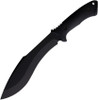 Spartan Blades Harsey Kukri Fixed Blade - 8.75" 1095 Black Powder Coated Blade, Black Injection Molded Handles, Black Injection Molded Sheath - SBSL007BK