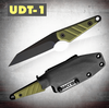 Medford Knives UDT-1 Fixed Blade - 3.5" S35VN PVD Reverse Tanto Blade, OD Green G10 Handles, Kydex Sheath
