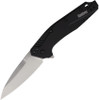 Kershaw Dividend Assisted Flipper Knife  - 3" CPM-Magnacut Plain Blade, Black Aluminum Handles - 1812BLKMAG