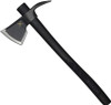 WOOX Solo Axe Black - 3.5" Cutting Edge, C45 Carbon Steel Head, Hickory Handle, 19" Overall Length, Leather Sheath