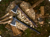 WOOX Solo Axe Black - 3.5" Cutting Edge, C45 Carbon Steel Head, Hickory Handle, 19" Overall Length, Leather Sheath