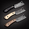 Black Knight Blades The Butcher EDC Fixed Blade - 3.125" 8670 Steel Plain Edge Blade, Brown Contoured G10 Handle, Kydex Sheath