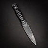 Black Knight Blades Valkyrie Dagger Fixed Blade - 3.875" 8670 Steel Dagger Blade, Black Contoured G10 Handle, Kydex Sheath