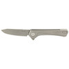 Sharps Bros Meanstreak Folding Knife - 3.5" Drop Point CPM Magnacut Stonewash Blade, Gray Titanium Scales